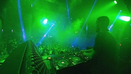 Crowd going wild at Cocoon at Amnesia Ibiza