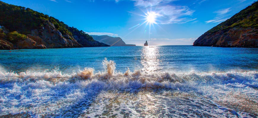 Cala Benirrás beach in ibiza
