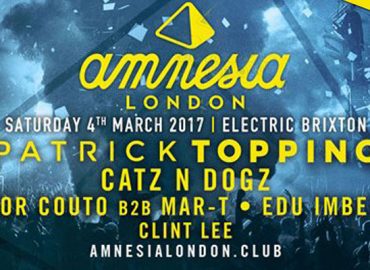 Amnesia London announces full DJ line up Saturday 4th March