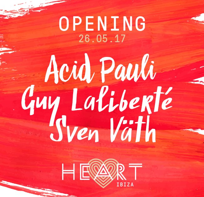 Heart ibiza Opening party flyer