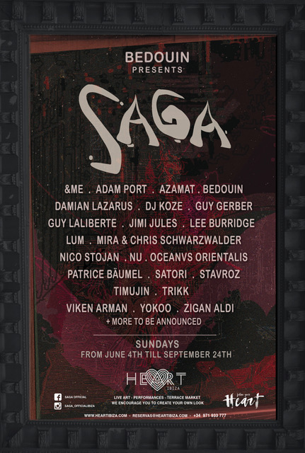 Bedouin bring Saga to Heart Ibiza full lineup