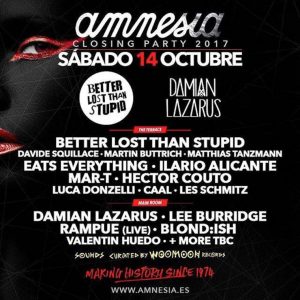 Amnesia Closing Party 2017