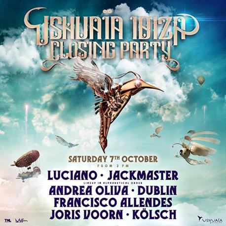 Ushuaïa Ibiza reveals another amazing closing party line-up