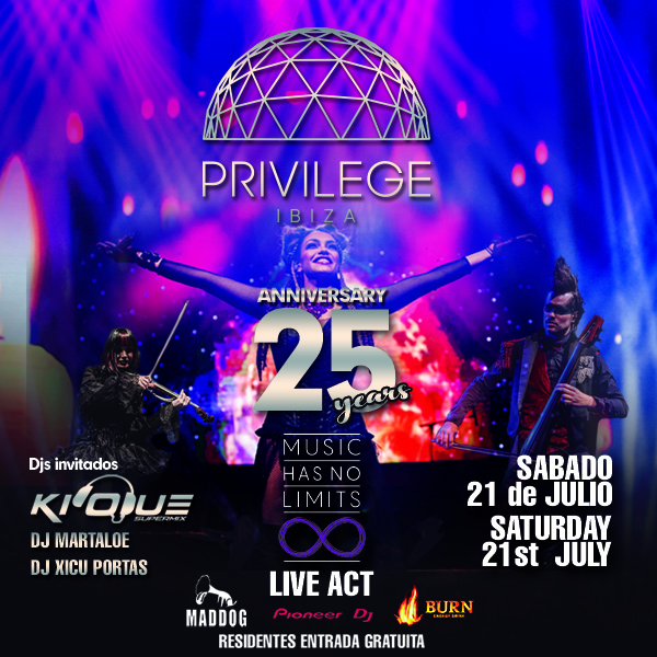 25 YEARS of PRIVILEGE IBIZA