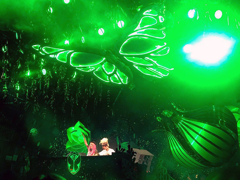 Nervo smashing Garden of Madness at Ushuaia Ibiza