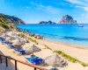 Es Vedra, viewed from the El Carmen restaurant on Cala d'hort beach
